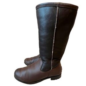 UGG Brook Tall II Boots Black/Brown Leather